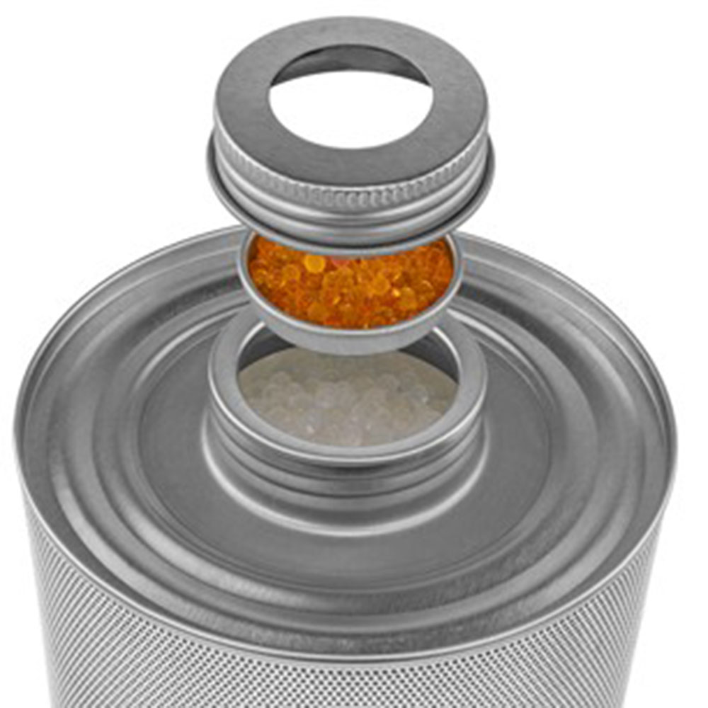Large Capacity Orange Indicating Silica Gel Canisters for Industrial Use