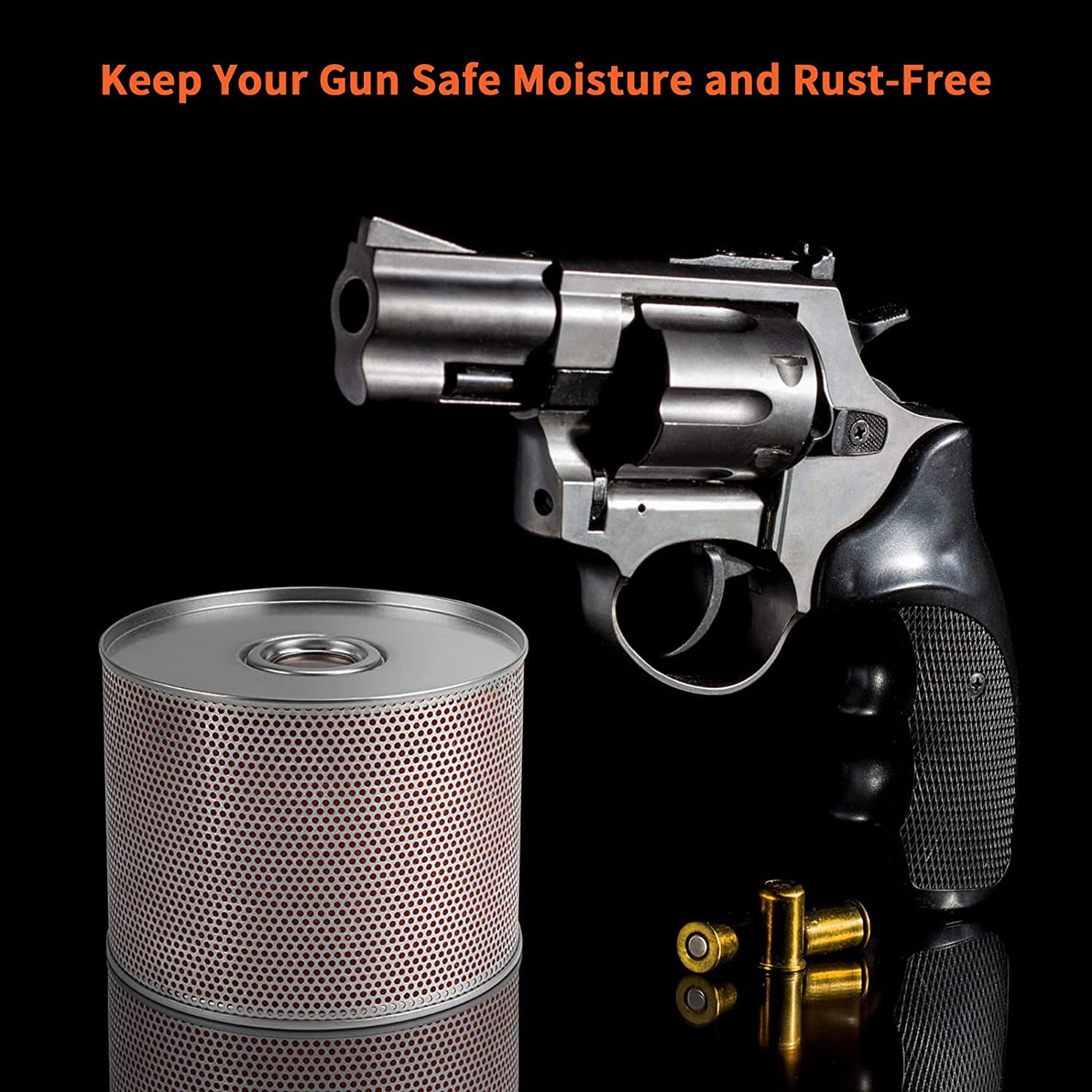 750g Reusable Orange Indicating Silica Gel Canister for Safes & Cameras